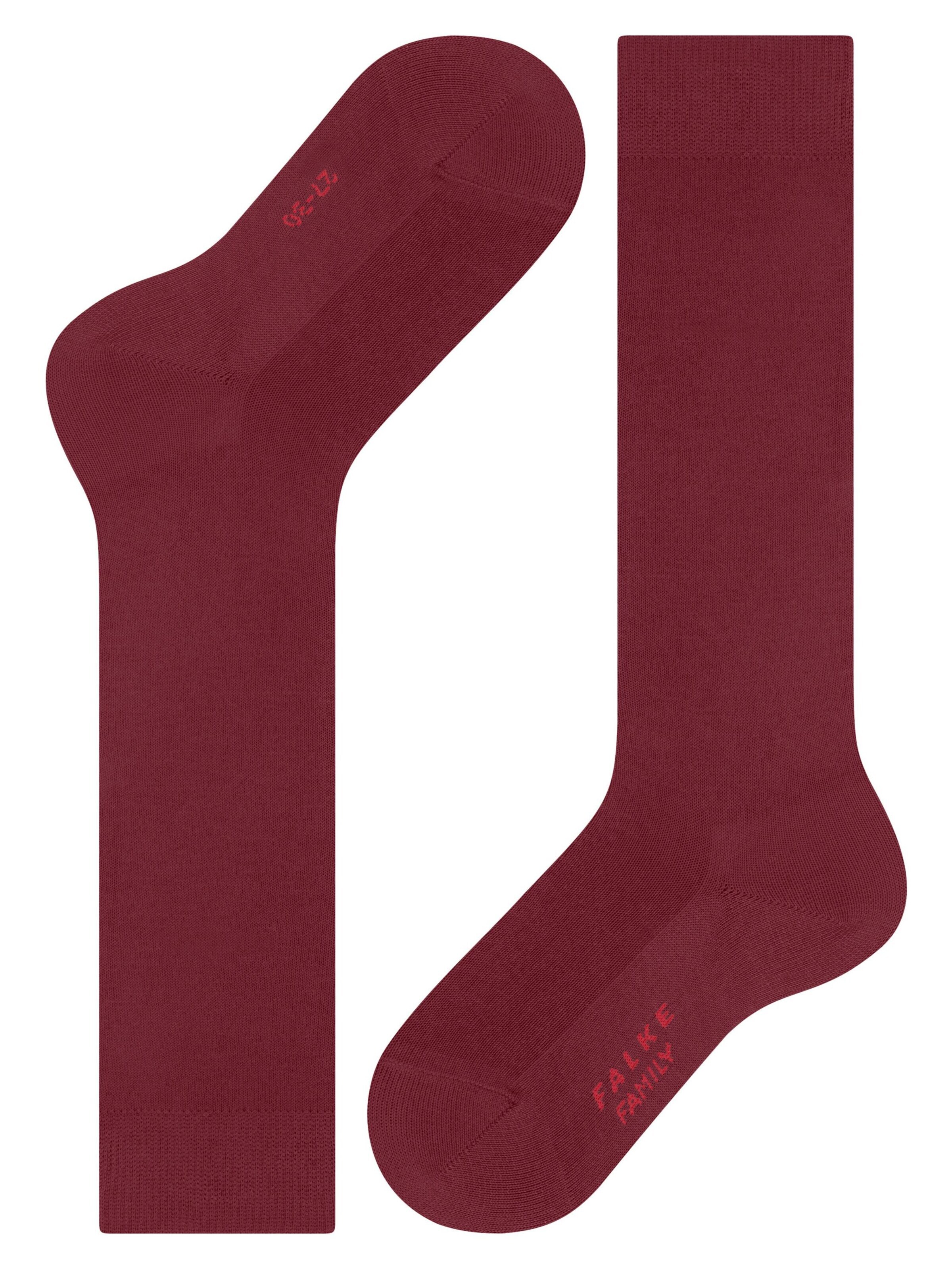 FALKE Socks 'Family' in Red: front