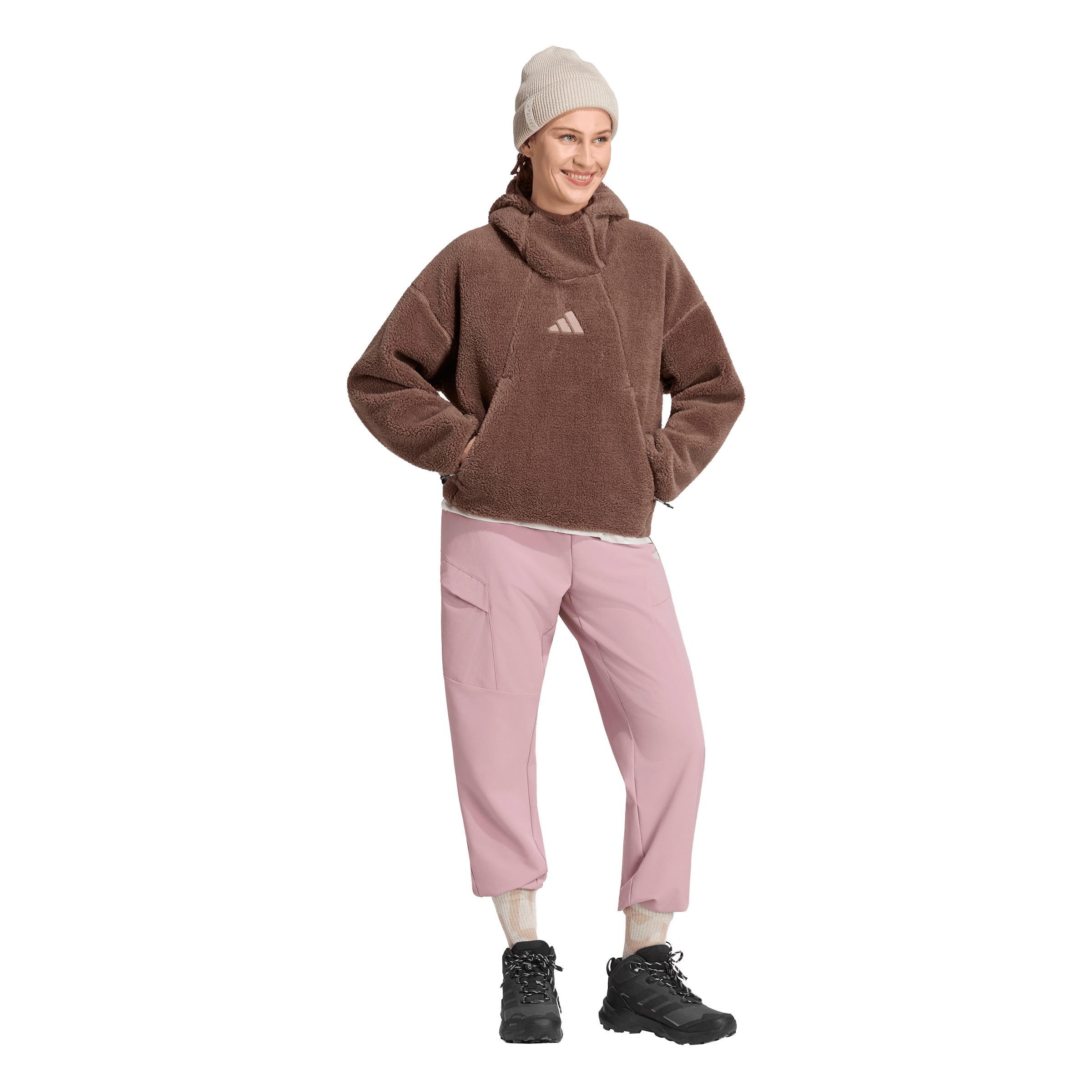 ADIDAS TERREX Sports sweater 'XPL PILE' in Brown