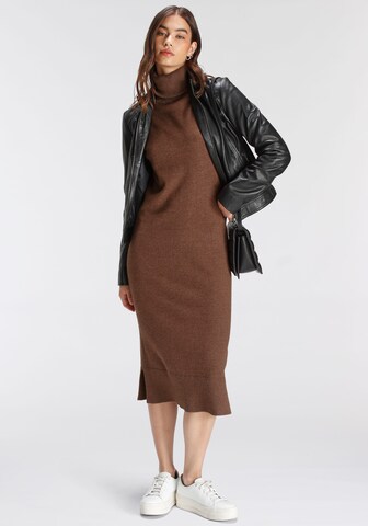 TAMARIS Knitted dress in Brown