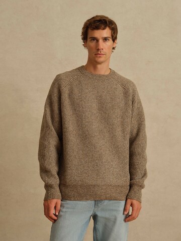 DAN FOX APPAREL Trui 'Michael' in Beige: voorkant