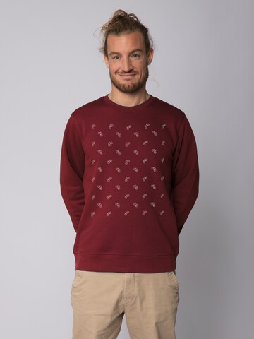Watapparel Sweatshirt ' Fahrräder ' in Rood: voorkant