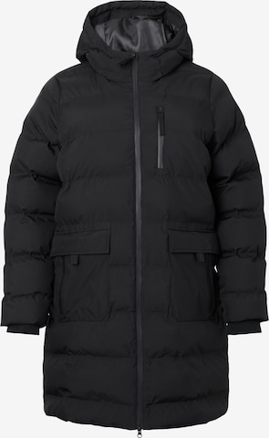 Zizzi Płaszcz zimowy w kolorze czarny: przód