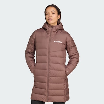 Manteau outdoor 'Multi 2.0' ADIDAS TERREX en marron : devant