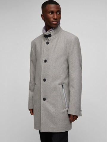 Manteau d’hiver HECHTER PARIS en gris : devant