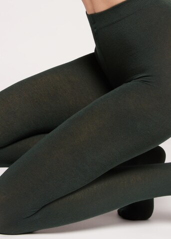 CALZEDONIA Tights 'thermo' in Green: front