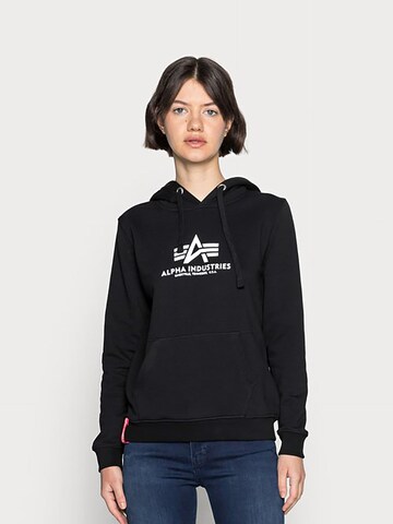 Felpa di ALPHA INDUSTRIES in nero