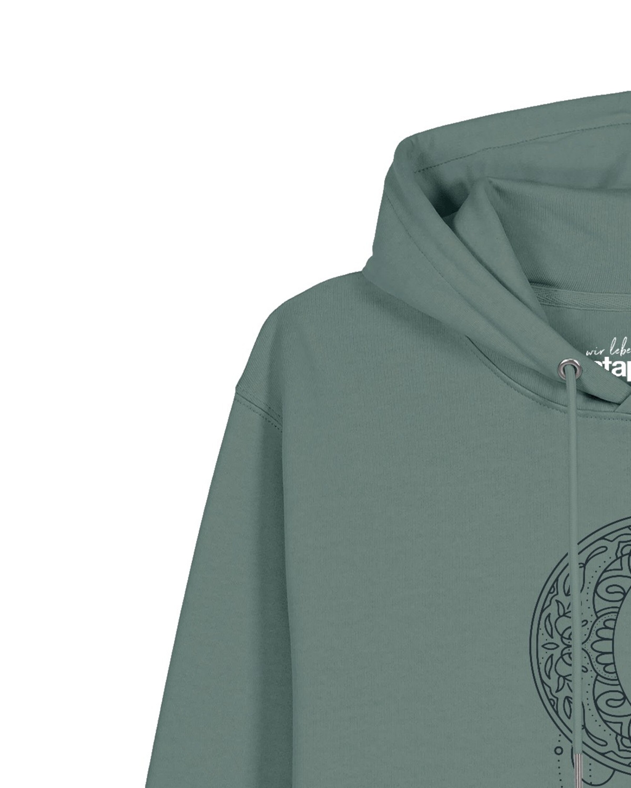 Felpa 'Mandala Moon' di Watapparel in verde