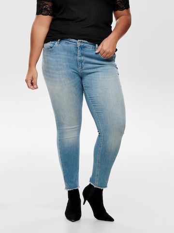 ONLY Carmakoma Skinny Jeans 'Willy' in Blauw: voorkant