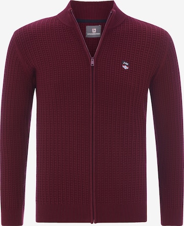 Jan Vanderstorm Gebreid vest 'Onerva' in Rood: voorkant