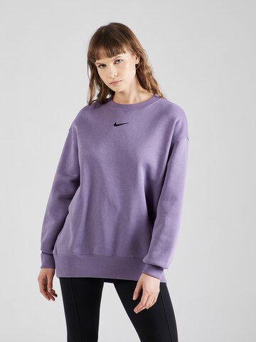 Sweat-shirt 'PHOENIX' Nike Sportswear en violet : devant