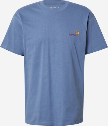 Carhartt WIP Särk 'American Script', värv sinine: eest vaates