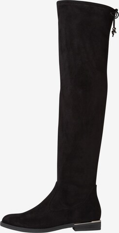 TAMARIS Over the Knee Boots in Black