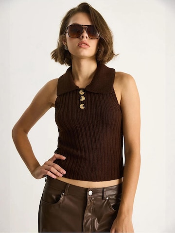 Bianco Lucci Sweater in Brown