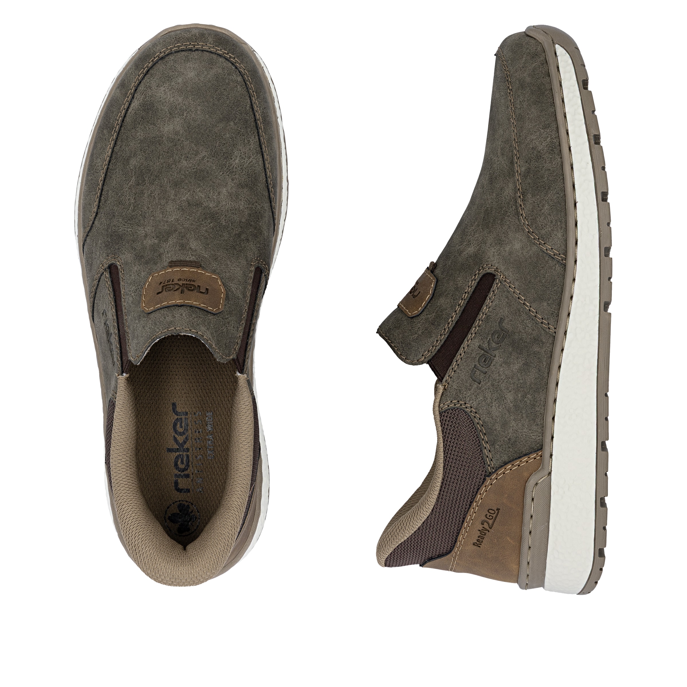Slip on Rieker en marron