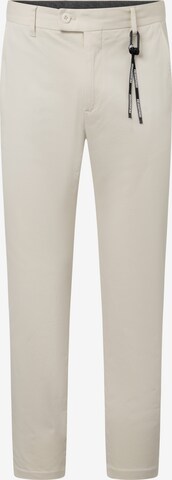 Coupe slim Pantalon 'Code' STRELLSON en beige : devant