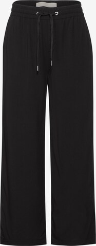 STREET ONE Wide Leg Hose 'Emee' in Schwarz: predná strana