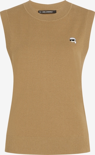 Megzta palaidinė be rankovių iš Karl Lagerfeld, spalva – šviesiai ruda, Prekių apžvalga