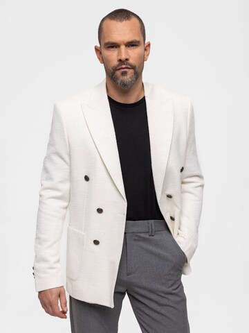 Antioch - Ajuste estrecho Chaqueta saco en blanco