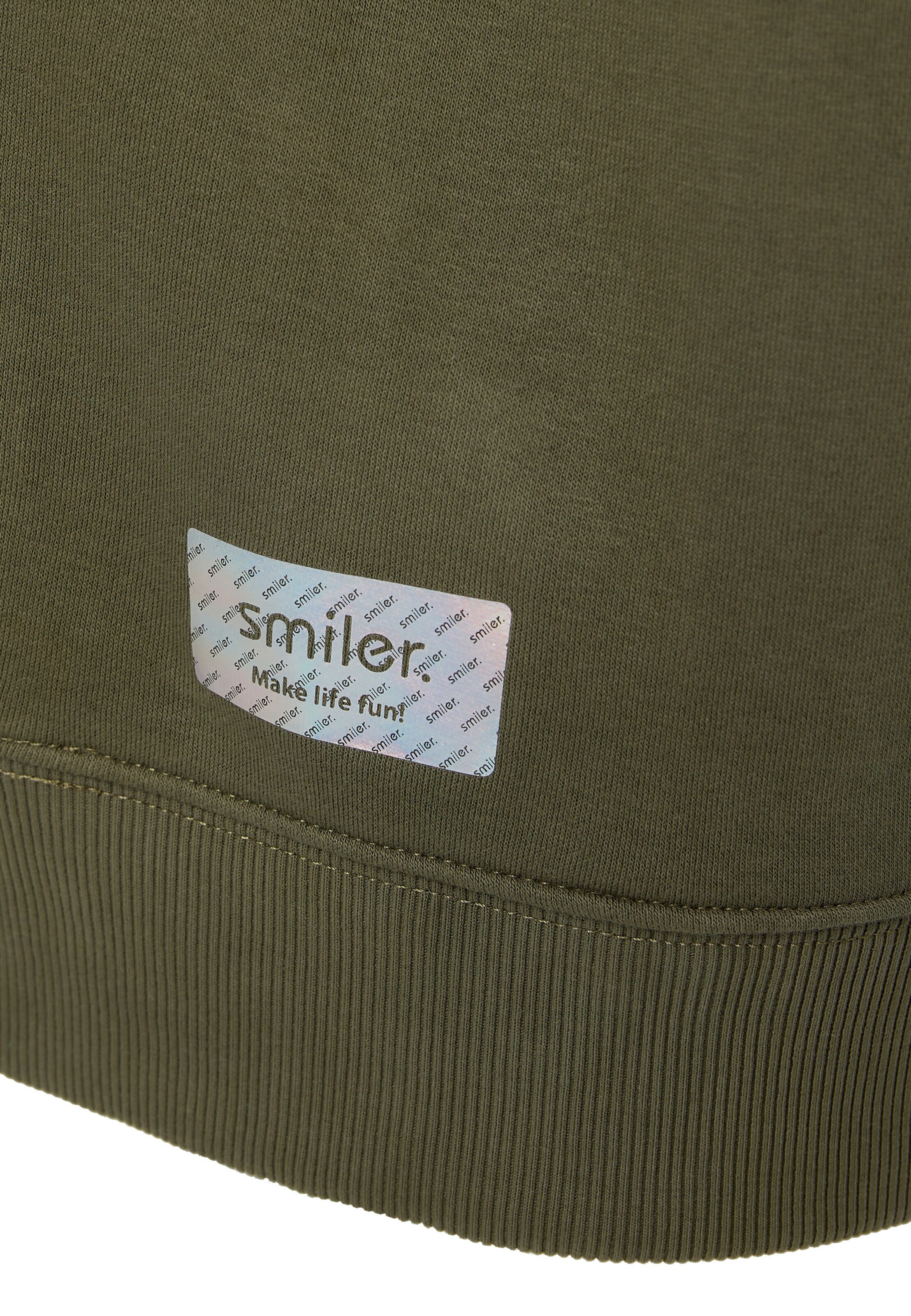 smiler. Sweatshirt 'Happy' in Green