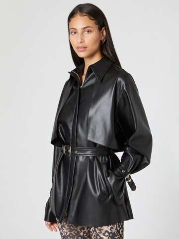 Hoermanseder x About You Between-Season Jacket 'Cassia' in Black: front