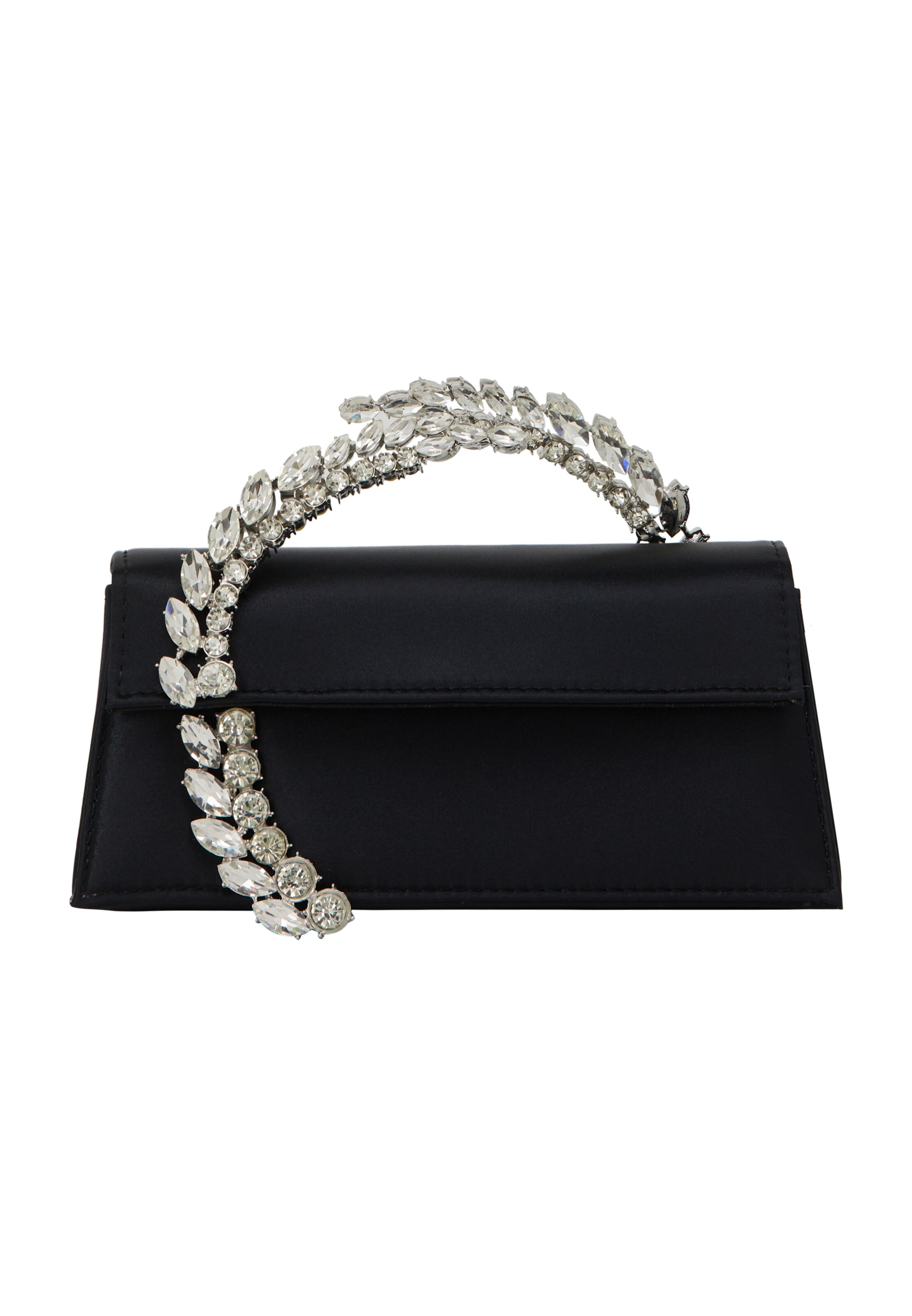 faina Clutch in Black: front