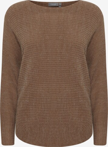Fransa Sweater ' ERETTA ' in Brown: front