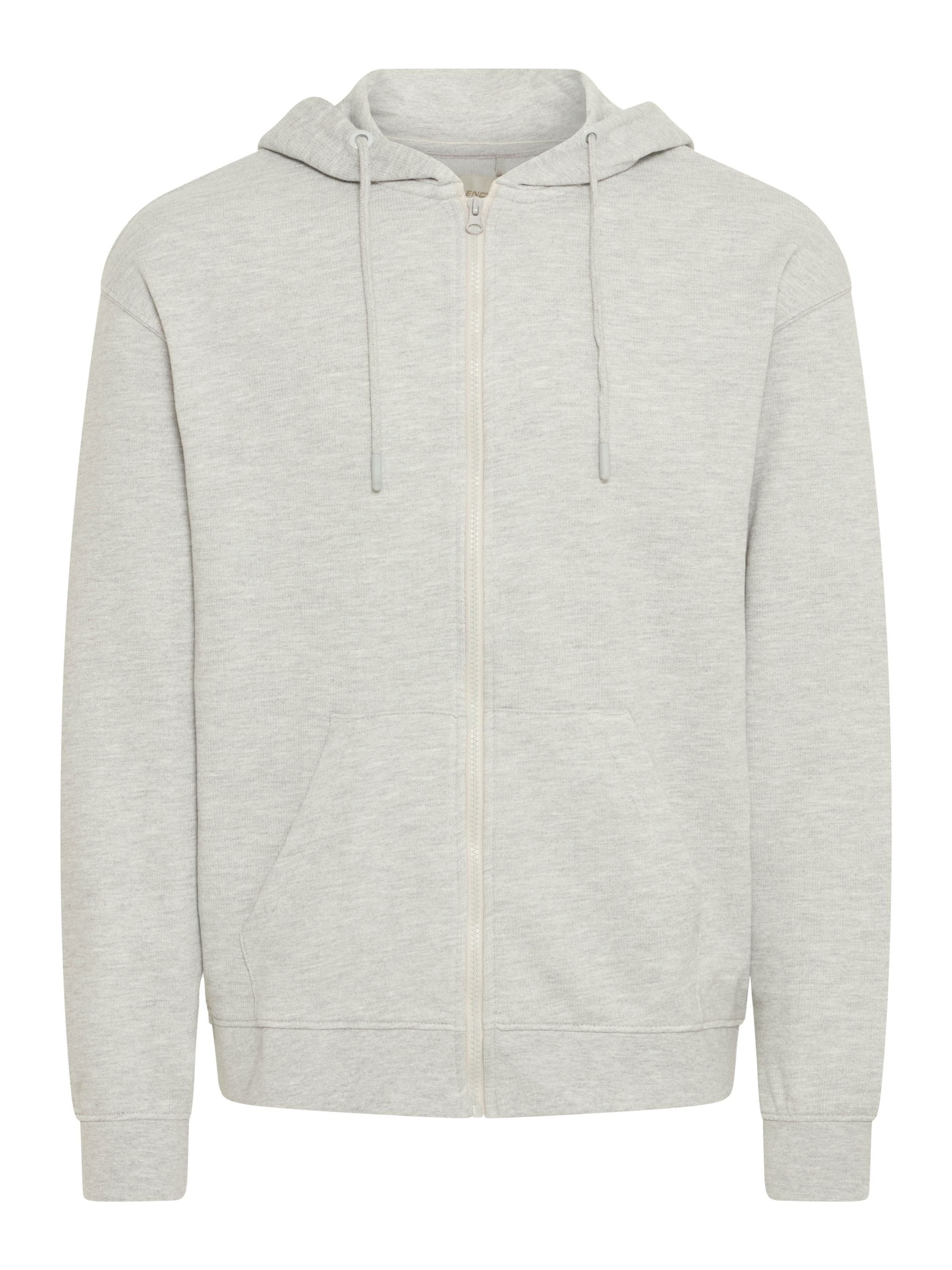 Giacca di felpa ' BHBRODY Sweatshirt zipp hood ' di BLEND in grigio: frontale