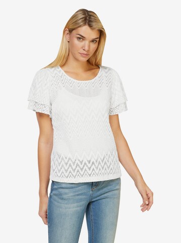 T-shirt Linea Tesini by heine en blanc : devant