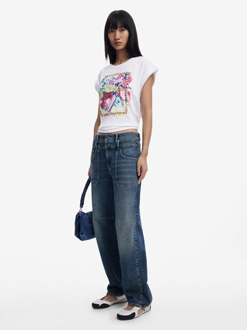 Desigual Футболка 'Art Square' в Белый