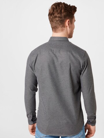 Kronstadt Regular fit Button Up Shirt 'Johan' in Grey