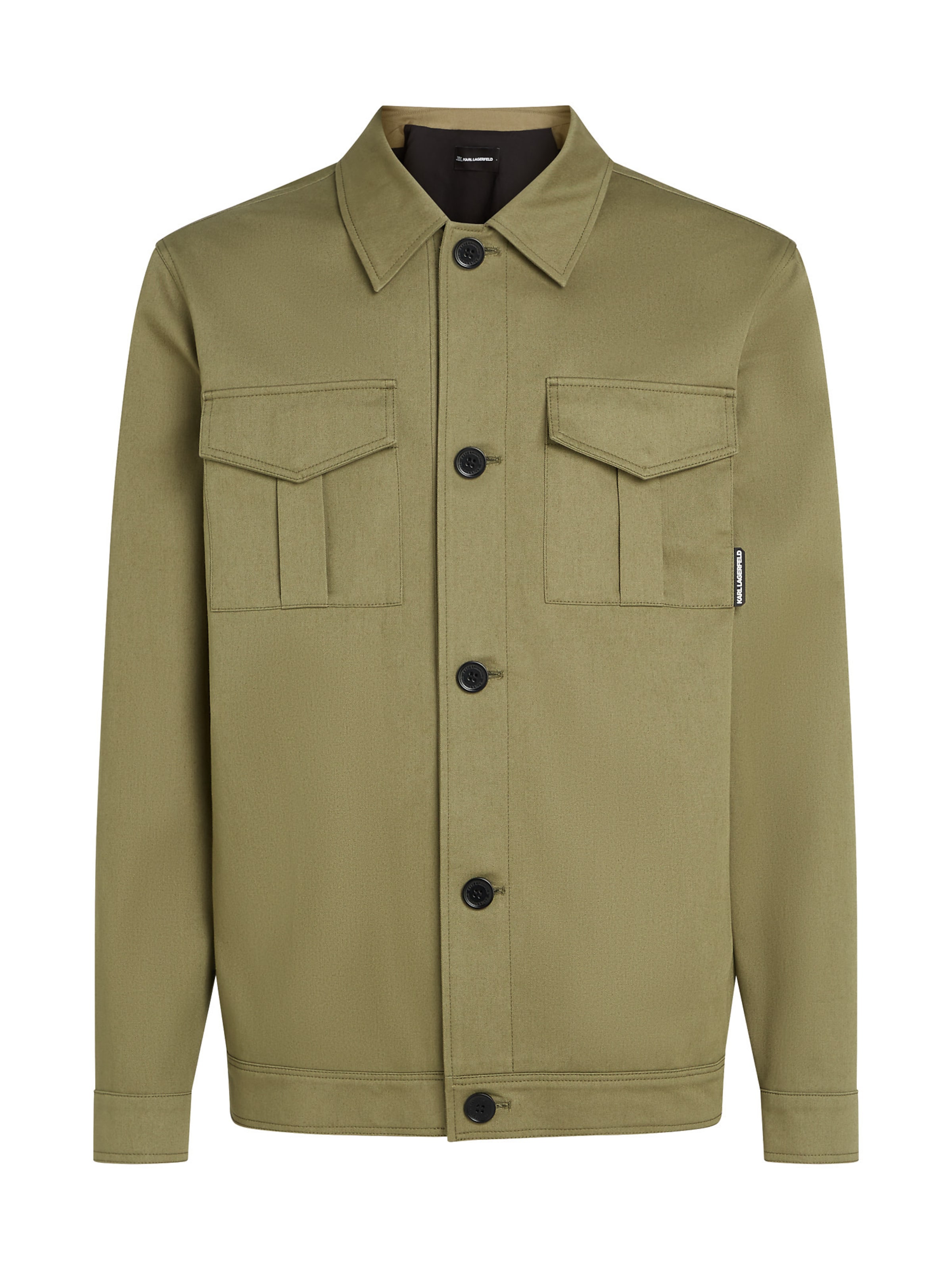 Geacă de primăvară-toamnă 'UTILITY' de la Karl Lagerfeld pe verde: față