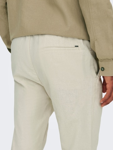 Effilé Pantalon '22024966' Only & Sons en beige