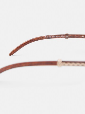 Lunettes de soleil Bershka en marron