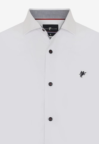 DENIM CULTURE Regular fit Button Up Shirt 'Martin' in White