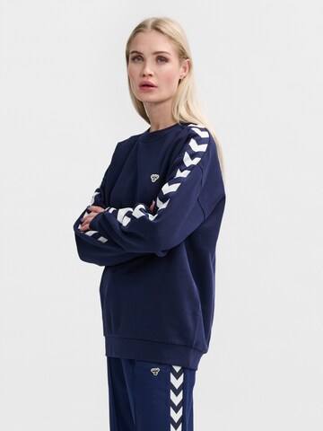 Hummel Sweatshirt 'ARCHIVE ' in Blauw: voorkant