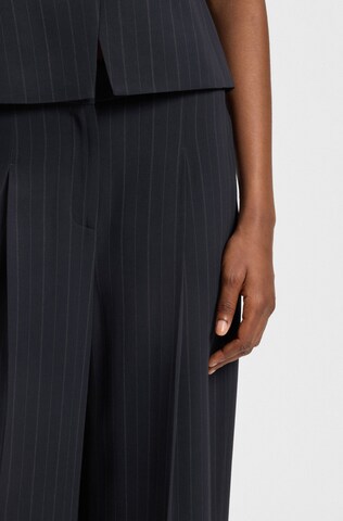 BOSS Wide Leg Hose 'Tiana4' in Blau
