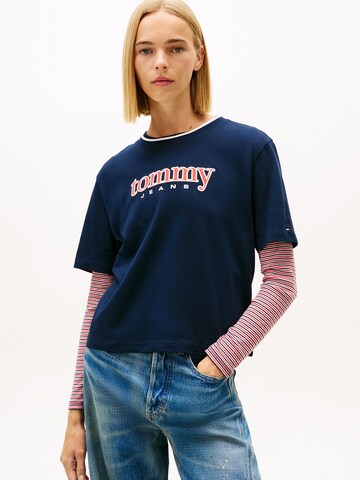Tommy Jeans - Camiseta en azul: frente