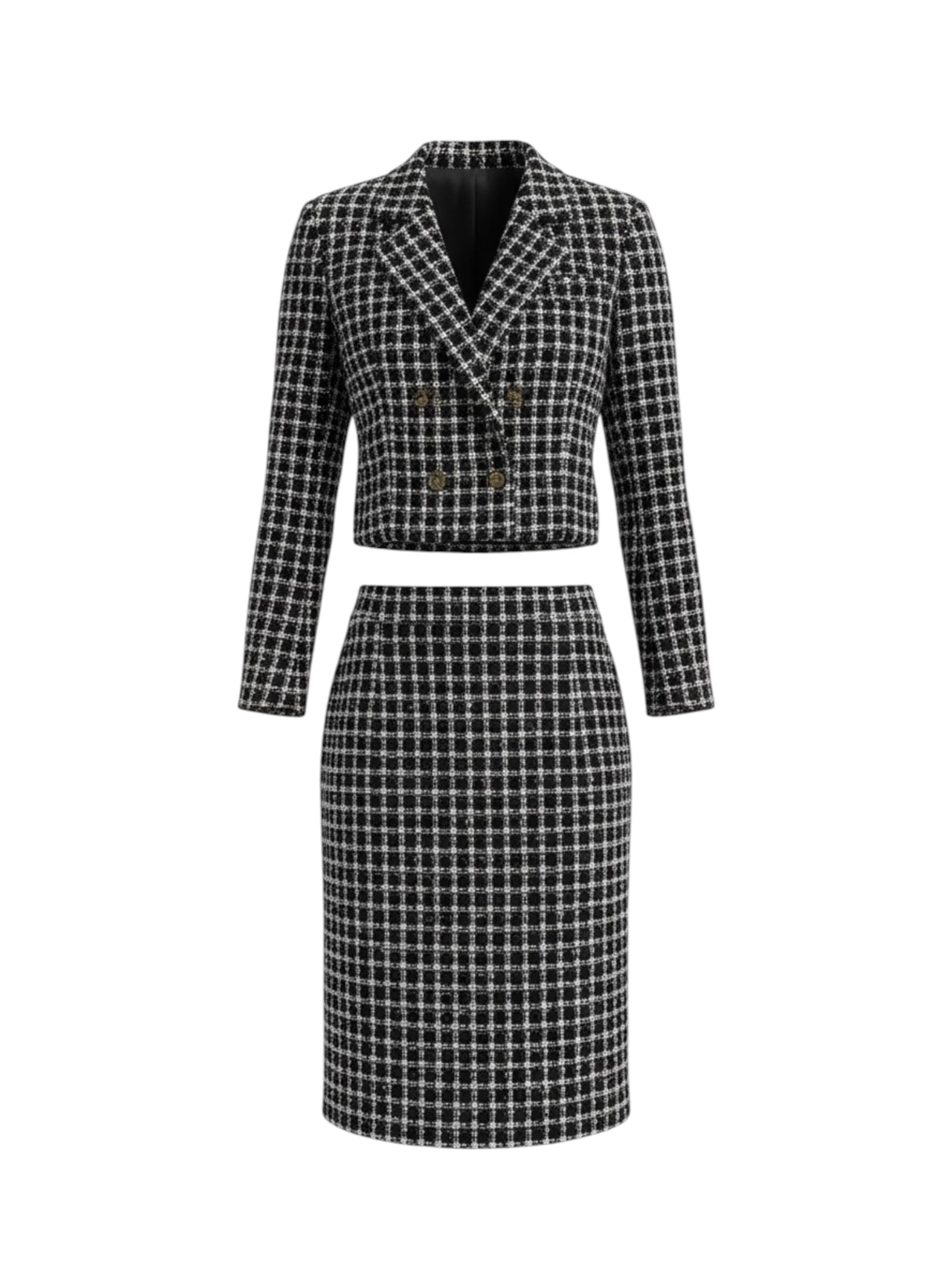 Viore Workwear 'Skirt Suit' in Grey: front