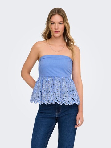 Haut 'ONLTulum' ONLY en bleu : devant