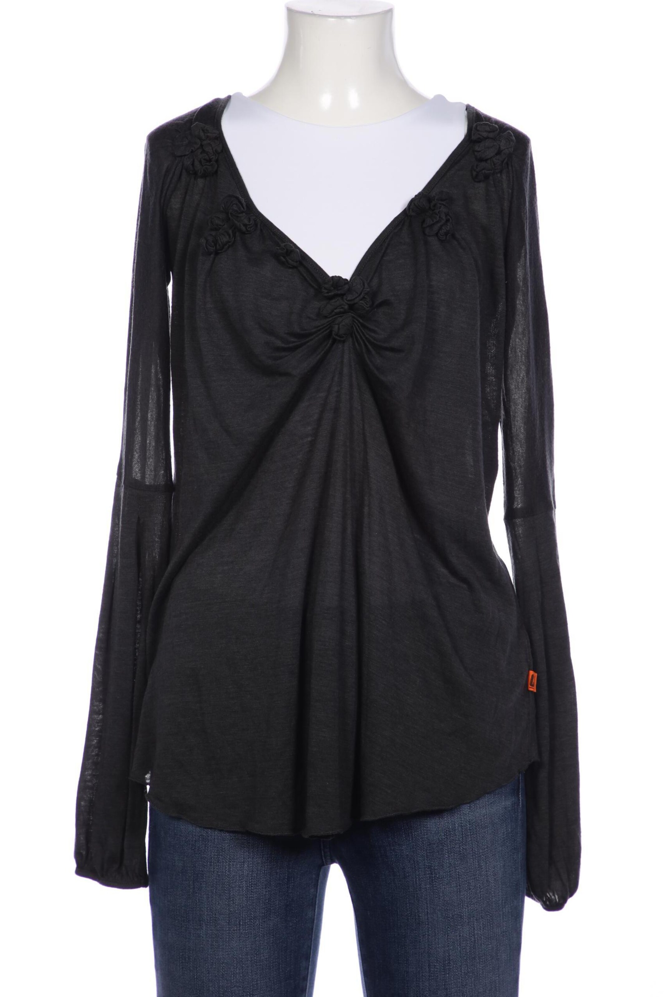 OBJECT Langarmshirt S in Grau: Vorderseite