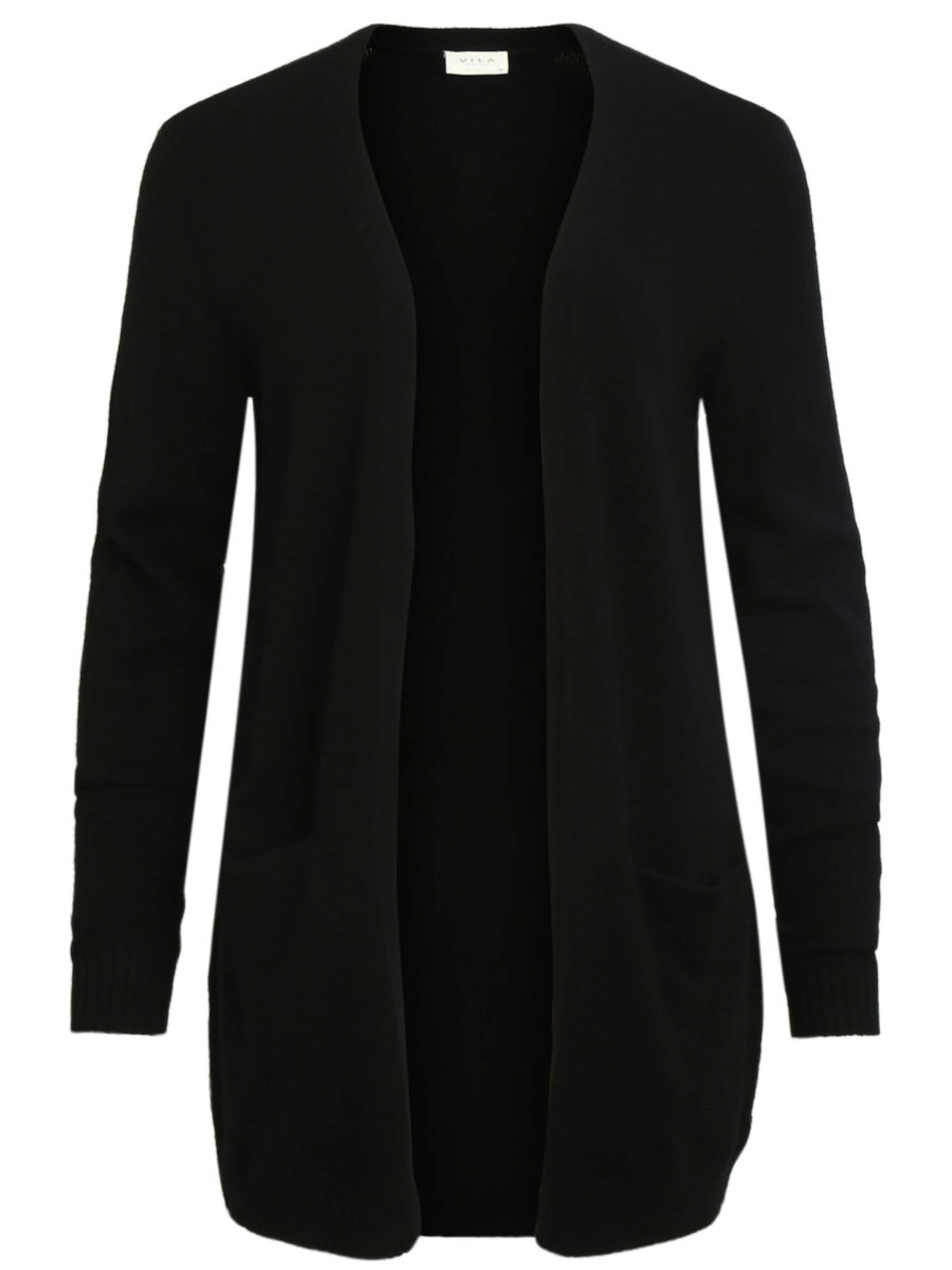 VILA Strickjacke 'Ril' in schwarz, Produktansicht
