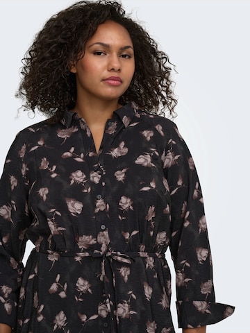 ONLY Carmakoma Shirt Dress 'CARRIE' in Brown