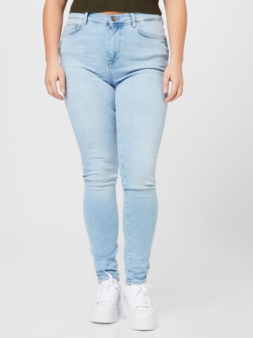 ONLY Carmakoma Skinny Jeans 'Maya' in Blauw: voorkant