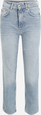 Regular Jeans de la Gina Tricot Petite pe albastru: față
