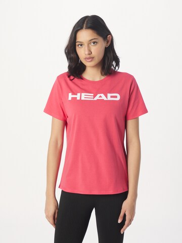 HEAD Λειτουργικό μπλουζάκι 'CLUB' σε κόκκινο: μπροστά