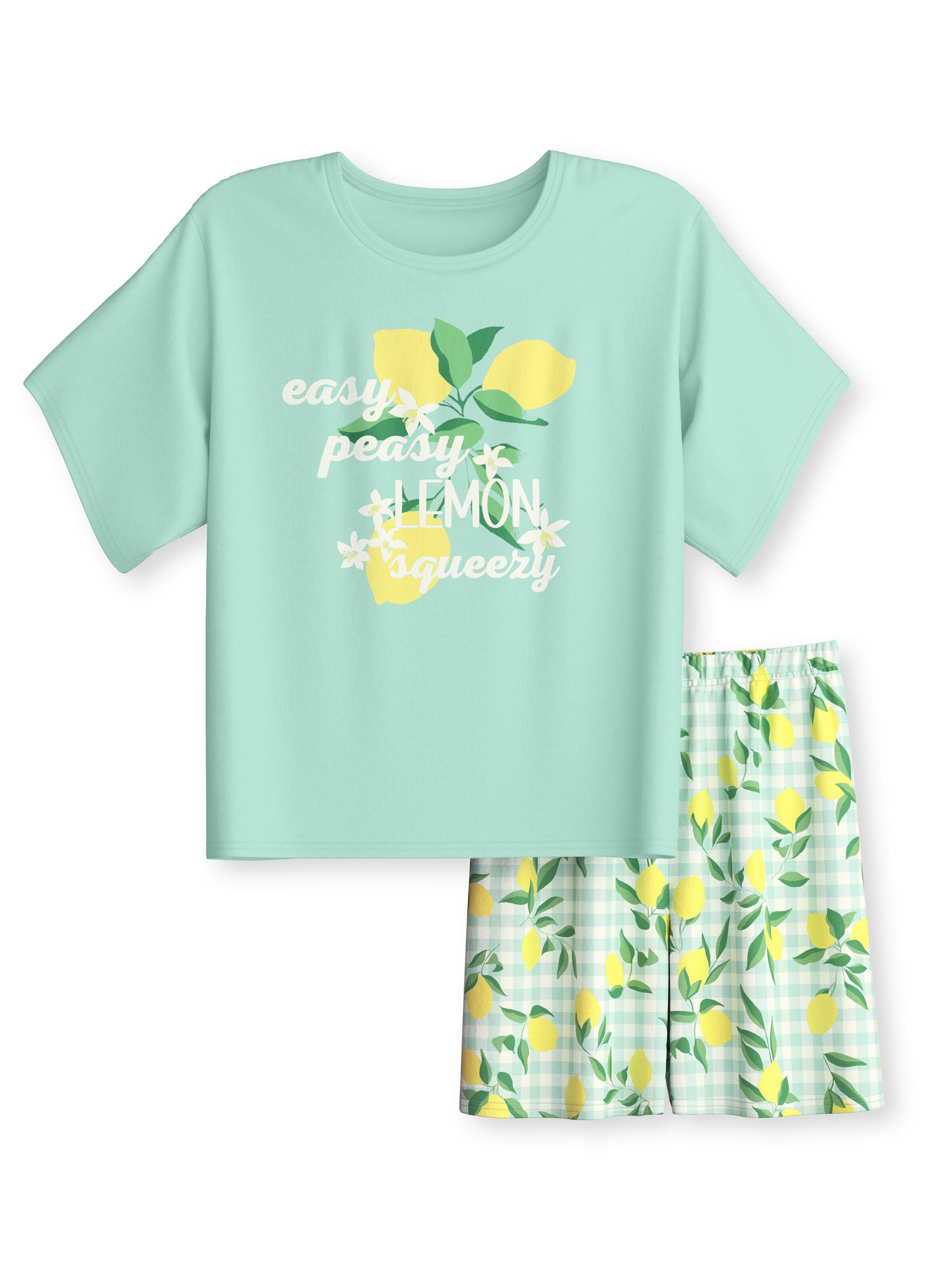 CALIDA Pajamas 'Kids Fruits' in Green: front