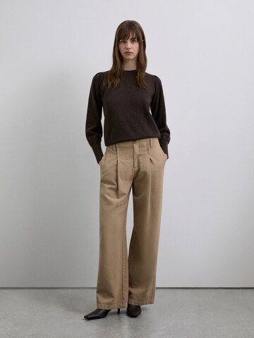 Scalpers Lużny krój Cygaretki w kolorze beżowy: przód