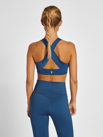 Hummel Bustier Sport-BH in Blau