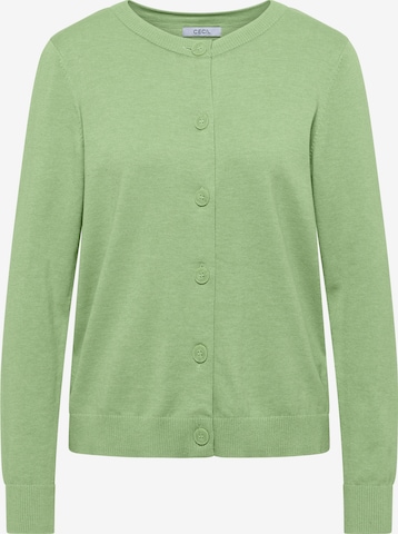 CECIL Strickjacke in Grün: Vorderseite