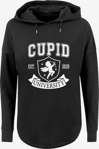 F4NT4STIC Sweatshirt 'Cupid University Valentinstag' in Schwarz: Vorderseite